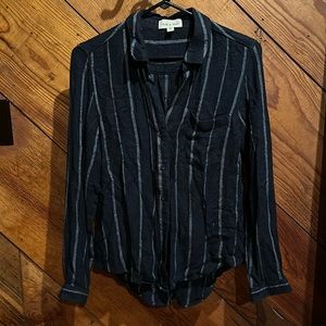 Soft striped button down Cloth and Stone top